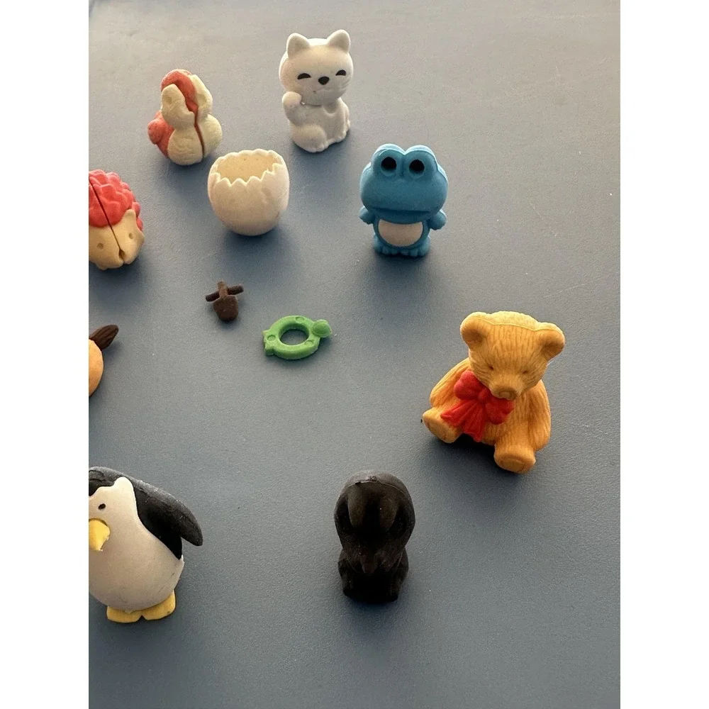 IWAKO Japanese Animal Puzzle Erasers Mini Figures Lot Mixed Style Japan‎ Toys